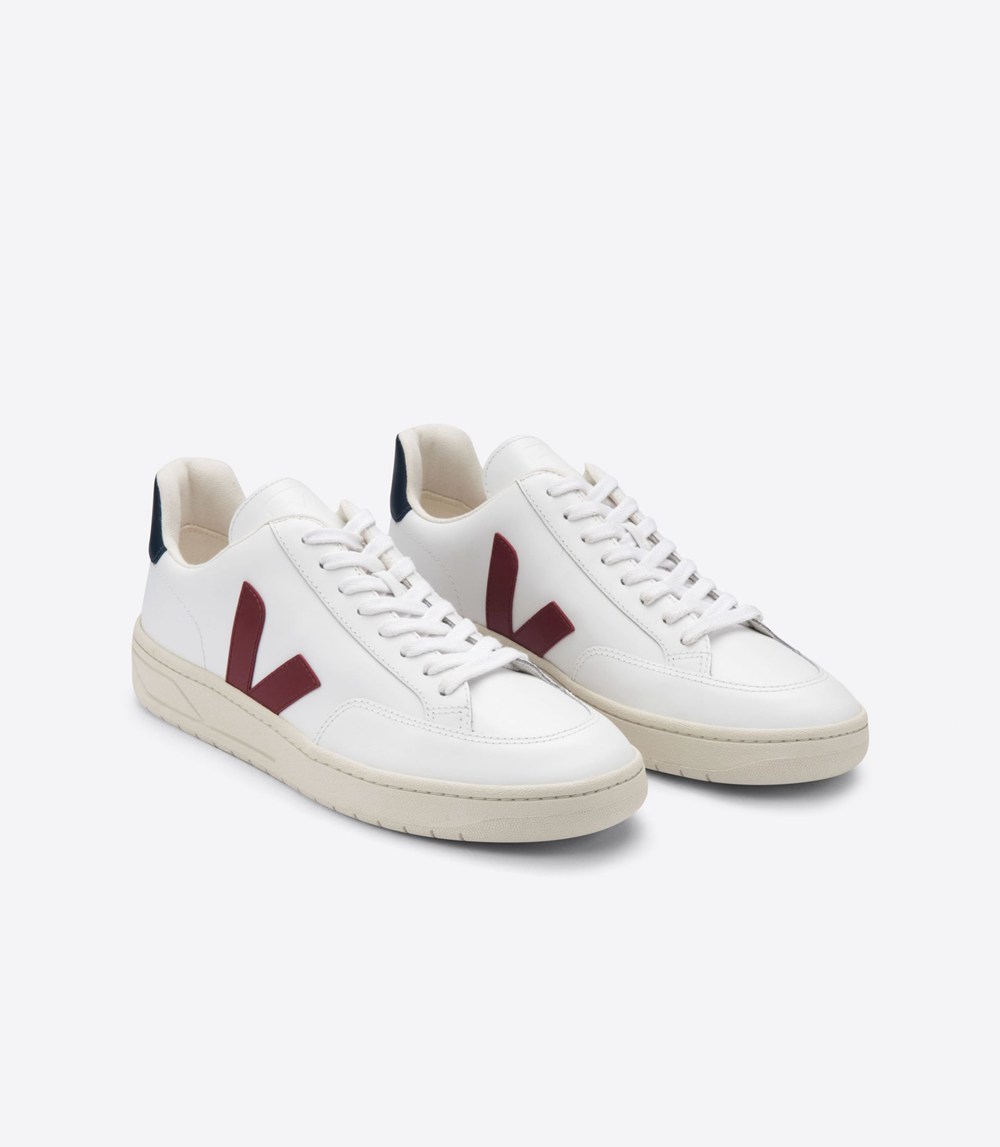 Tenis Veja Mujer - V-12 Cuero - Blancos - 196GPYFRL